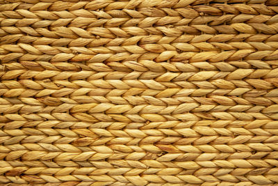 Full frame shot of wicker basket