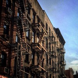 Low angle view of building against sky