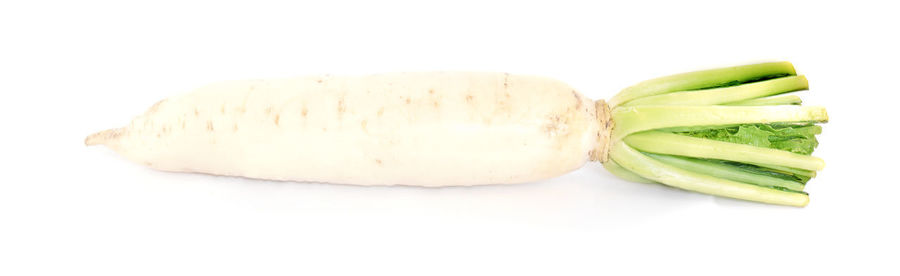 Close-up of bread against white background