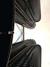 Low angle view of modern buildings against sky