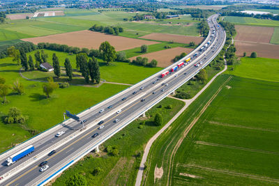 Fleher bridge and highway from a bird's eye view