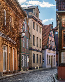 Street amidst buildings in town