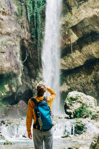 A female hiker