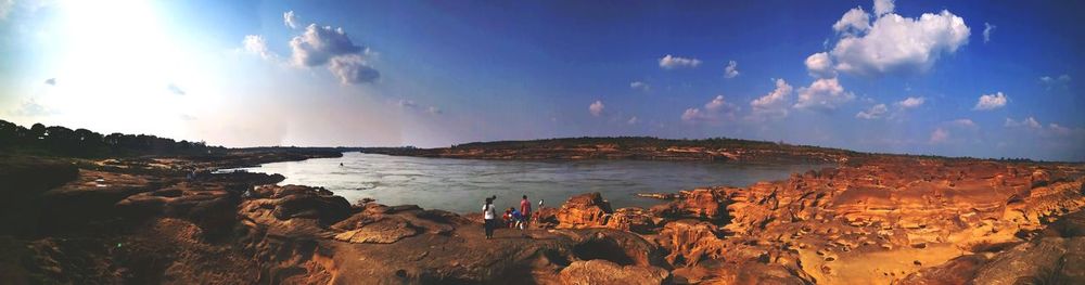 Panoramic view of sea against sky