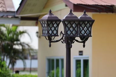 Low angle view of street light
