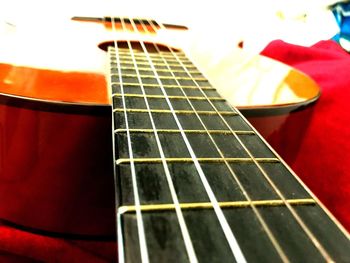 Close-up of guitar