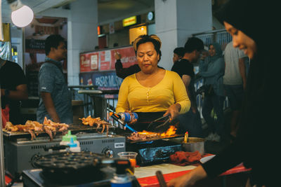 People at restaurant