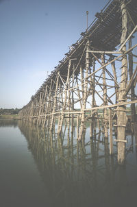 View of bridge over river