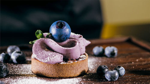 Close-up of fruits on table