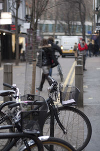 Bicycle on city street