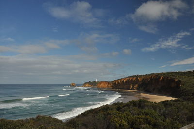 Scenic view of sea against sky