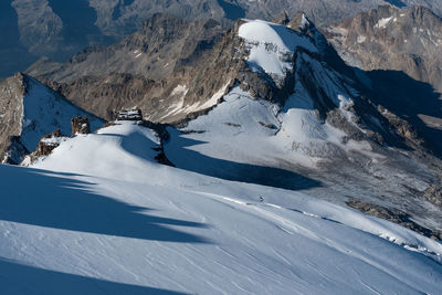 Scenic view of snowcapped mountains