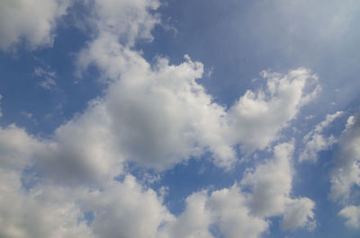 Low angle view of clouds in sky