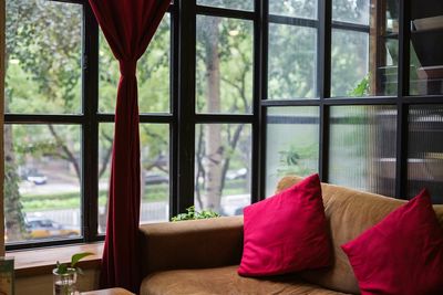 View of hotel window in home