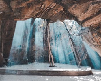 Low angle view of cave