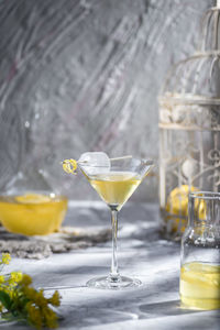 Close-up of drink on table