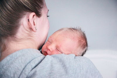 Mother and daughter baby