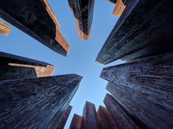 Low angle view of buildings against sky