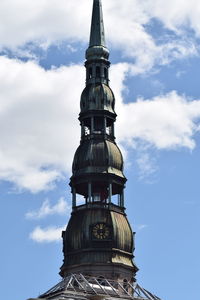 Low angle view of traditional building against sky