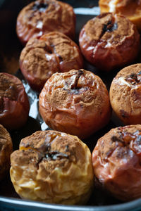 Close-up of food on table