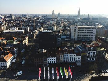 High angle view of cityscape