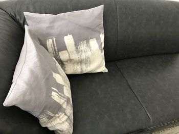 Close-up of sofa at home