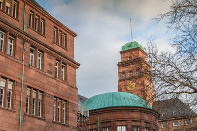 Low angle view of buildings against sky