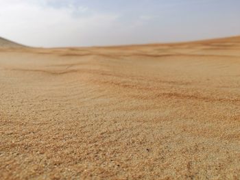 Scenic view of desert against sky