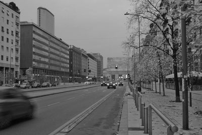 View of city street