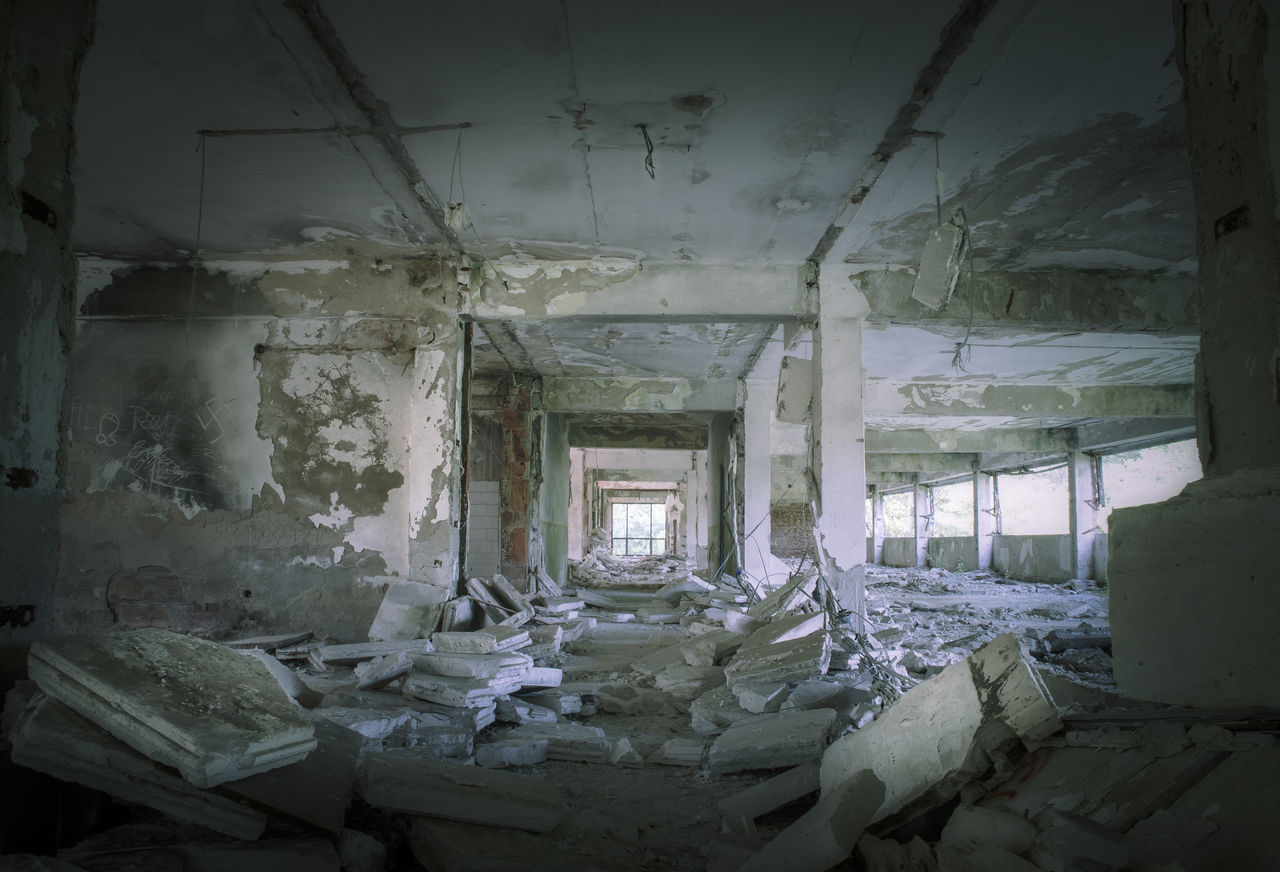 DAMAGED BUILDING INTERIOR