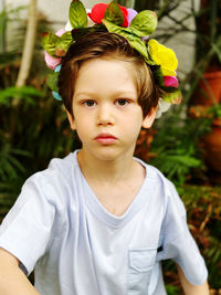 Portrait of young woman