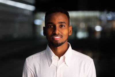 Portrait of young man