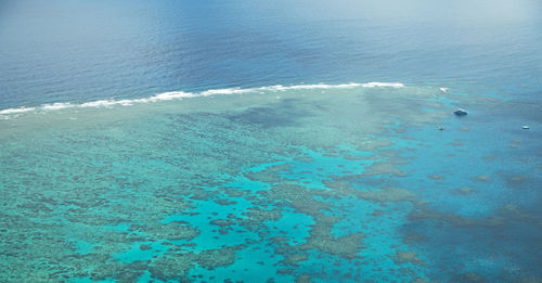 High angle view of sea shore