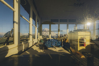 Interior of abandoned building