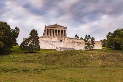 Low angle view of historical building