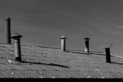 Street light against sky