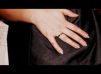 Close-up of cropped hand