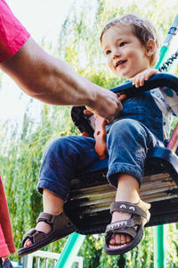 Father with baby boy