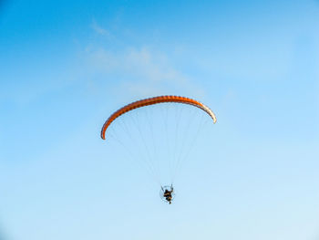 Low angle view of parachute