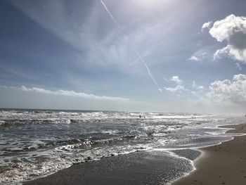 Scenic view of sea against sky