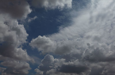 Low angle view of clouds in sky