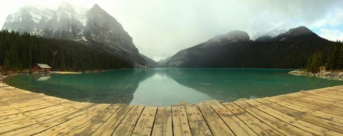 Scenic view of lake