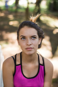 Portrait of a beautiful young woman