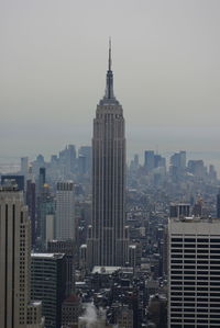 View of skyscrapers in city