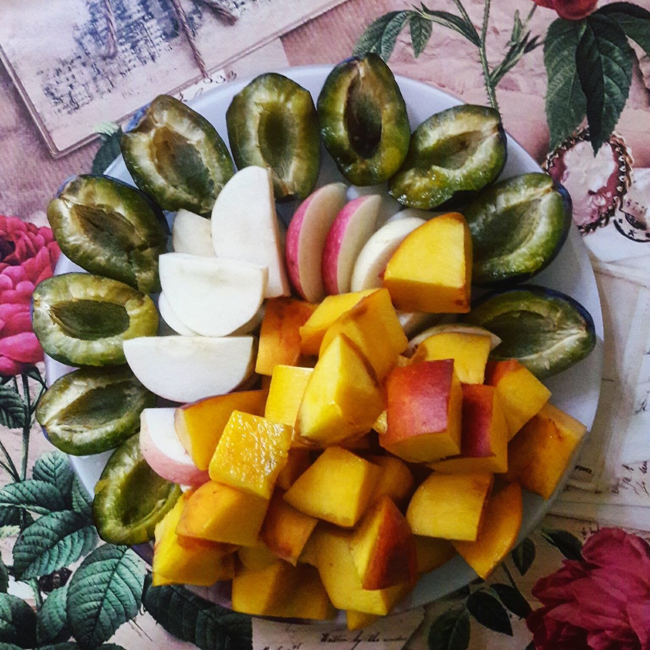 VARIETY OF FOOD ON TABLE