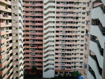 Low angle view of buildings in city