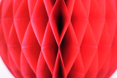 Close-up of red curtain