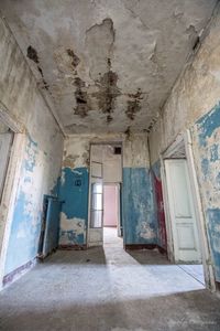 Interior of abandoned house