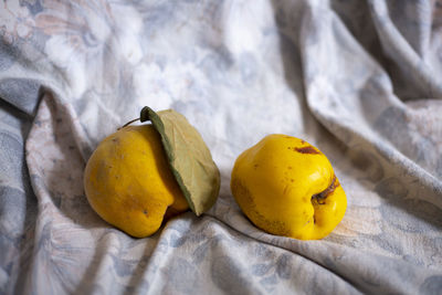 Close-up of fruits on table