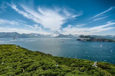 Scenic view of sea against sky